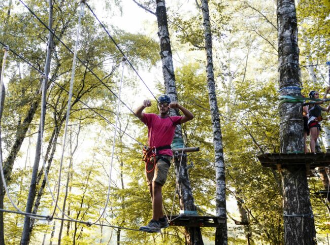 parco avventura per adulti percorso blu 4